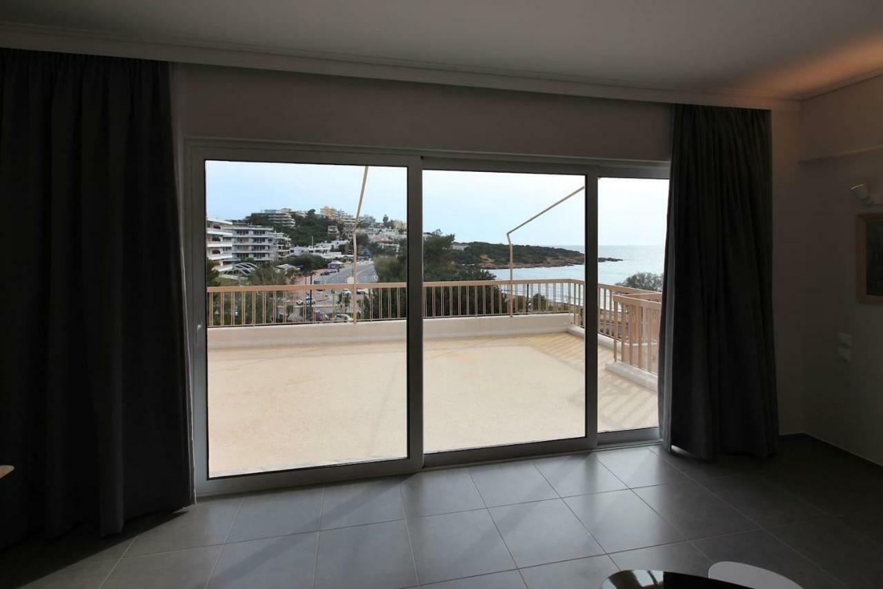 Seaside Renovated Top Floor Apartment Saronida Luaran gambar